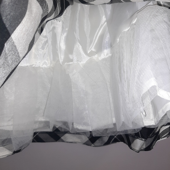 🆕️ Gymboree Black White Plaid Dress w/ Crinoline - Picture 4 of 4